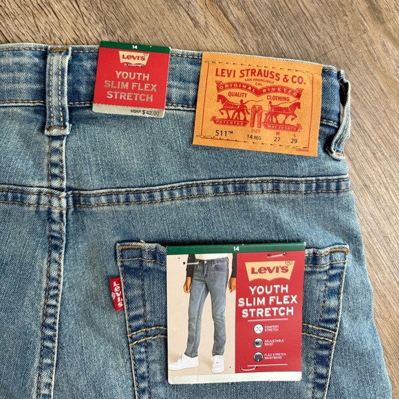 Levi’s • 511 Boys Slim Flex Stretch Jeans - Picture 6 of 7